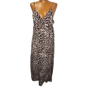 Absolutely Love It Leopard Babydoll Dress Woman Plus 3X Brown Animal Print Nwt